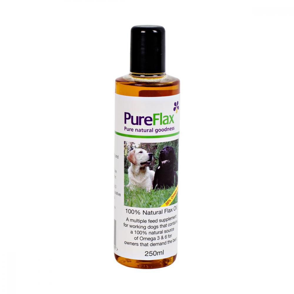 PureFlax Flax Seed Oil Supplement for Dogs Joint Skin Coat & Immune