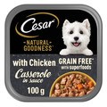 Cesar Natural Goodness Casserole Tray with Chicken in Gravy
