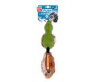 GiGwi Duck Push To Mute With Plush Tail Green