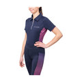 Hy Equestrian Ladies Synergy Elevate Polo Navy/Fig