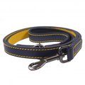 Joules For Dapper Dogs Navy Leather Dog Lead