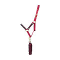 Little Rider Riding Star Collection Head Collar & Lead Rope for Horses Navy/Burgundy