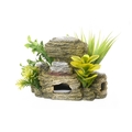 Rock & Wood Rocky Cave With Plants