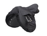 Shires Waterproof Ride-On Saddle Cover Black