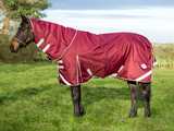 StormX Empra 200 Turnout Rug with Detachable Neck for Horses Burgundy