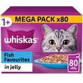 Whiskas 1+ Cat Pouches Fish Favourites Giant Pack in Jelly