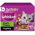 Whiskas 1+ Cat Pouches Tasty Mix Chefs Choice Mega Pack in Gravy
