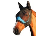 Woof Wear UV Fly Mask with Ears Black & Turquoise