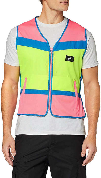 Equisafety Multi Colour Hi Vis Waistcoat Pink/Yellow