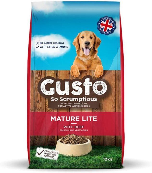 Gusto Mature Lite Complete Dry Dog Food