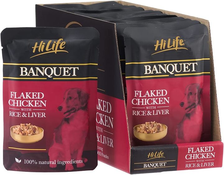 HiLife Banquet Flaked Chicken with Rice & Liver for Dogs
