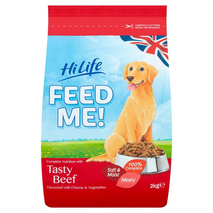 HiLife Feed Me! Beef with Cheese & Veg Dog Food