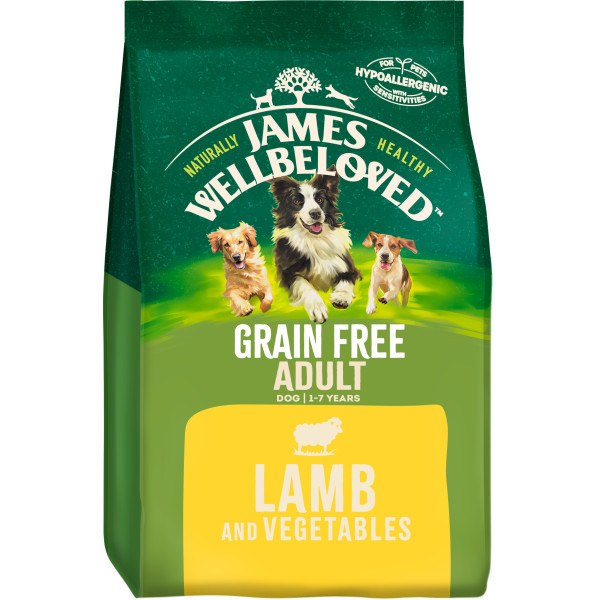 James Wellbeloved Adult Grain Free Lamb & Vegetable Dog Dry Food