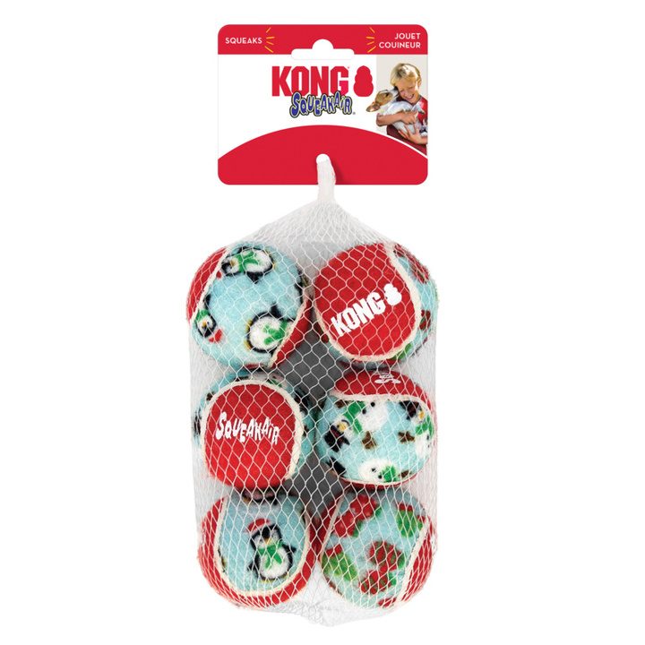 KONG Holiday SqueakAir Dog Toy Balls