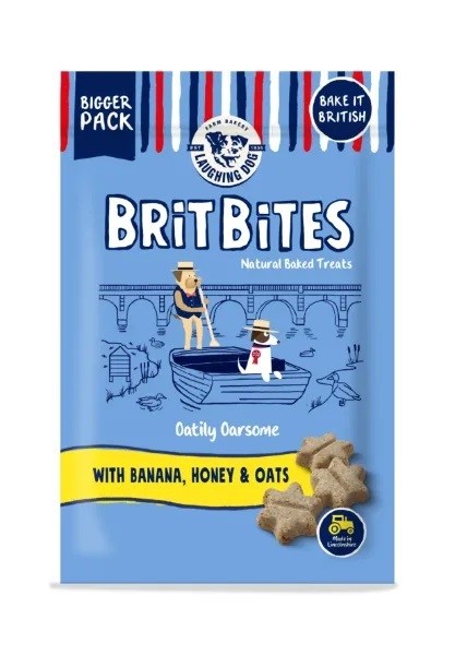 Laughing Dog Brit Bites Banana Honey & Oats Treats