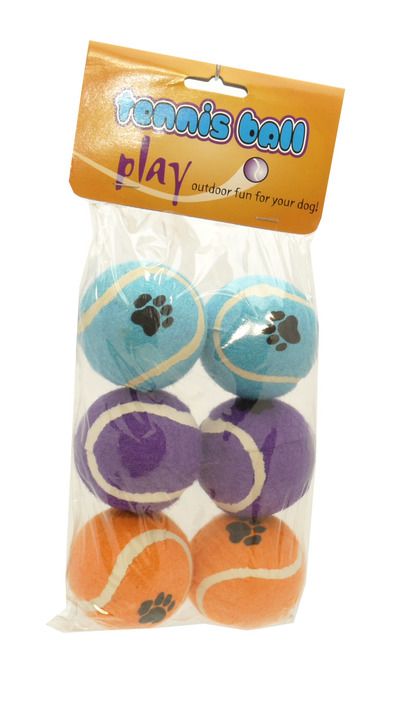 Rosewood Assorted Tennis Balls Dog Toys