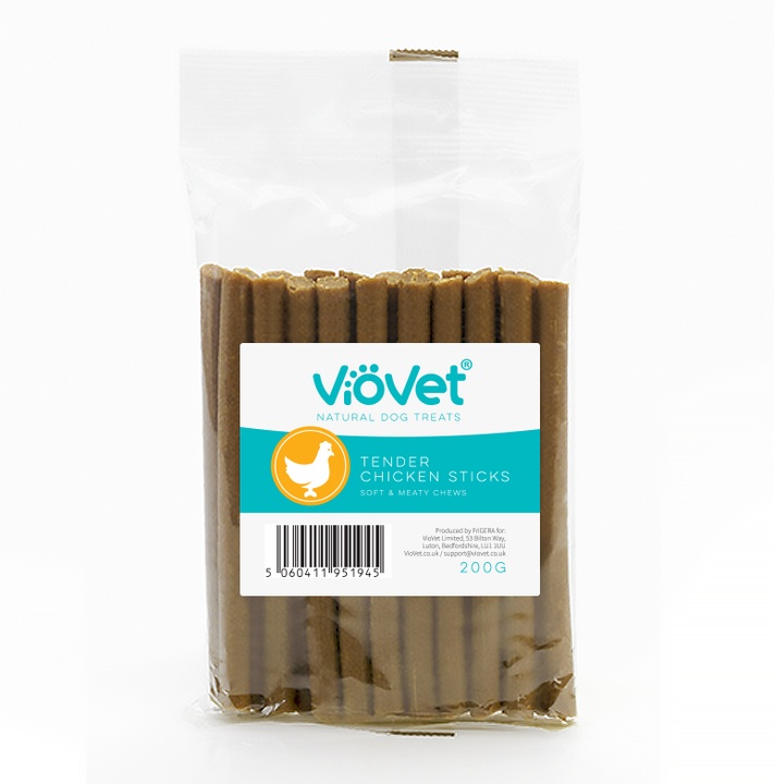 VioVet© Natural Dog Treats Tender Chicken Sticks