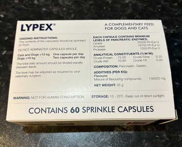 Image for review Lypex Pancreatic Enzyme Capsules by VetPlus