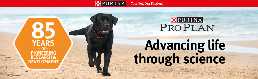 Purina Pro Plan for Dogs. Advancing life through science