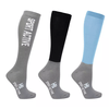 Battles Adult Hy Sport Active Jewel Blue/Pencil Point Grey & Black Riding Socks