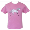 British Country Collection Dancing Unicorn Pink Childs Tee