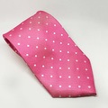 Agrihealth Polka Dot Show Tie Fuchsia/White Adult