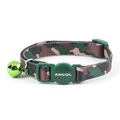 Ancol Camouflage Safety Buckle Green Cat Collar