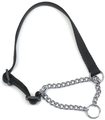 Ancol Heritage Nylon & Chain Check Dog Collar Black