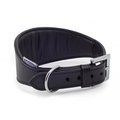 Ancol Heritage Padded Black Leather Whippet Collar