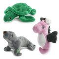 Ancol Made From Mini Turtle Seal And Seahorse Dog Toy