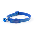 Ancol Safety Buckle Gloss Reflective Cat Collar Blue