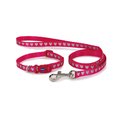 Ancol Small Bite Collar & Lead Set Reflective Heart Pink for Dogs