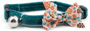 Ancol Vintage Bow Buckle Teal Cat Collar
