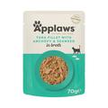 Applaws Natural Pouches Tuna Fillet with Anchovy in Broth Cat Food