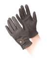 Aubrion Childrens Leather Riding Gloves Black
