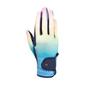 Battles Hy Equestrian Ombre Riding Gloves Navy & Pastel Adult