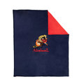 Battles Hy Equestrian Thelwell Collection Fleece Blanket Navy & Red