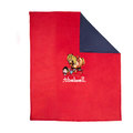 Battles Hy Equestrian Thelwell Collection Fleece Blanket Red & Navy