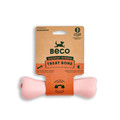 Beco Natural Rubber Chew Dog Bone Pink