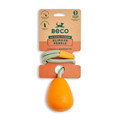 Beco Natural Rubber Pebble Slinger Fetch Dog Toy Orange