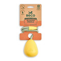 Beco Natural Rubber Pebble Slinger Fetch Dog Toy Yellow