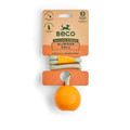 Beco Natural Rubber Slinger Toy for Fetch Orange