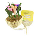 Boredom Breaker Floral Hanging Basket for Small Animals