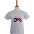 British Country Collection Grey Big Red Tractor Children's T-Shirt