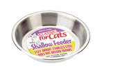 Classic Stainless Steel Shallow Cat Dish
