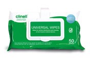 Clinell Universal Wipes with Clip