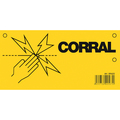 Corral Electric Fence Warning Sign