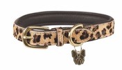 Digby & Fox Cow Hair Dog Collar Leopard