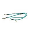Digby & Fox Rolled Leather Dog Training Lead Teal