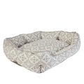 Dream Paws Scalloped Pet Bed Grey for Dogs